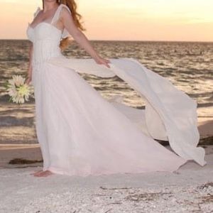 Custom made wedding gown